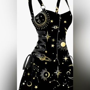 stars moons dress